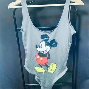 Mickey Mouse Grey One Piece Swimsuit